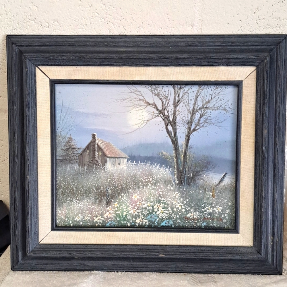 Philip Sandee Painting On Canvas Singed